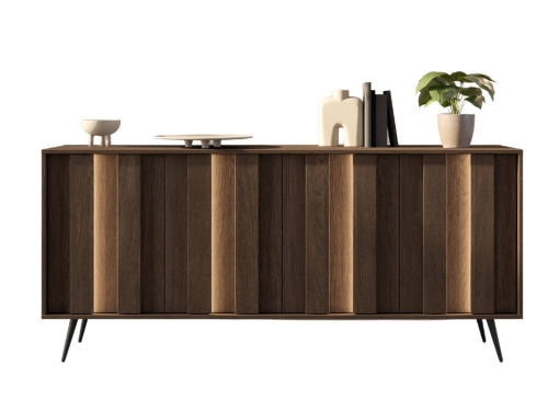 Stylowa komoda do przedpokoju na wysokich czarnych nóżkach PICO