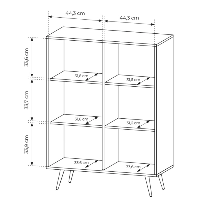 Minimalistyczna komoda do salonu z oświetleniem LED PICO