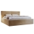 Beżowe eleganckie łóżko sypialniane 140x200 POLS