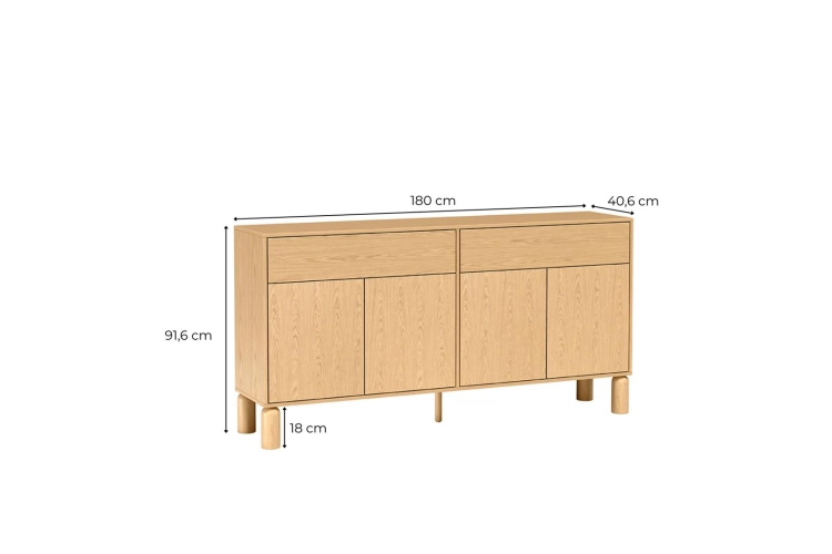 Komoda w minimalistycznym stylu japandi KARO