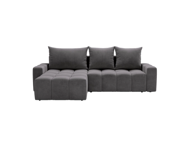 Designerski szary narożnik typu bubble w kształcie L COCO