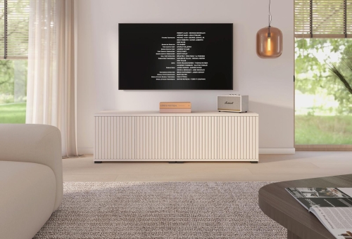 Nowoczesna szafka RTV z frezowaniem 140cm FREZJA