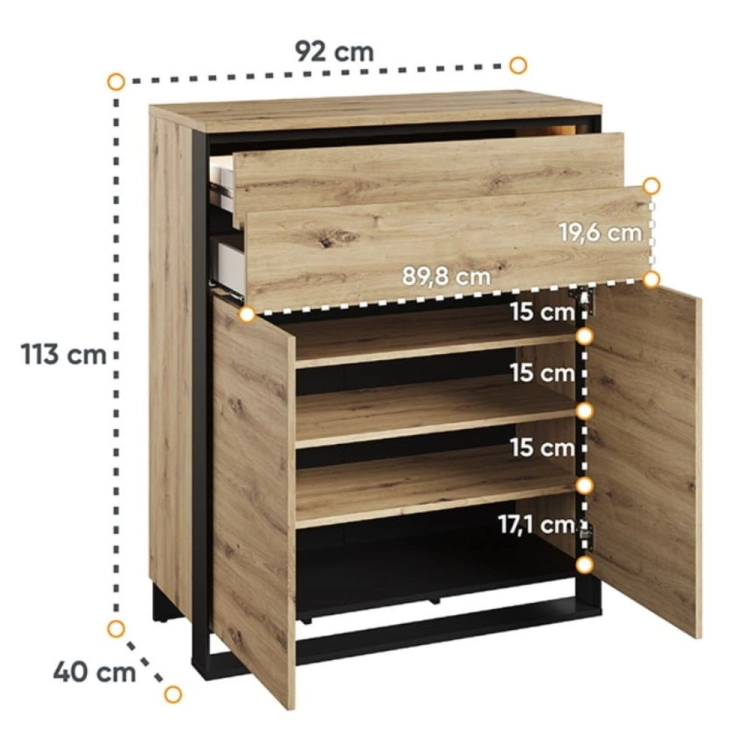 Komplet mebli do przedpokoju do małego mieszkania NINO