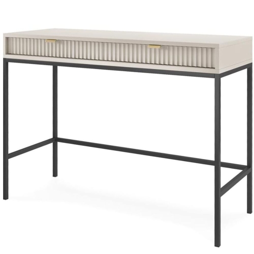 Designerska toaletka kaszmirowa z 2 szufladami FLORS
