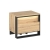 Designerski stolik nocny loft dąb artisan NINO