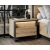 Designerski stolik nocny loft dąb artisan NINO