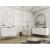 Szafka nocna ryflowana glamour na czarnych nogach POLO