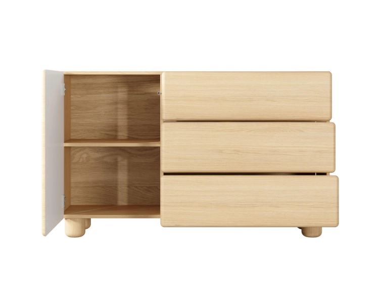 Minimalistyczna komoda do sypialni w stylu japandi MAVO