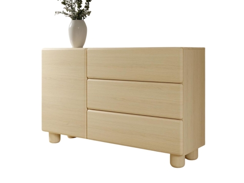 Minimalistyczna komoda do sypialni w stylu japandi MAVO