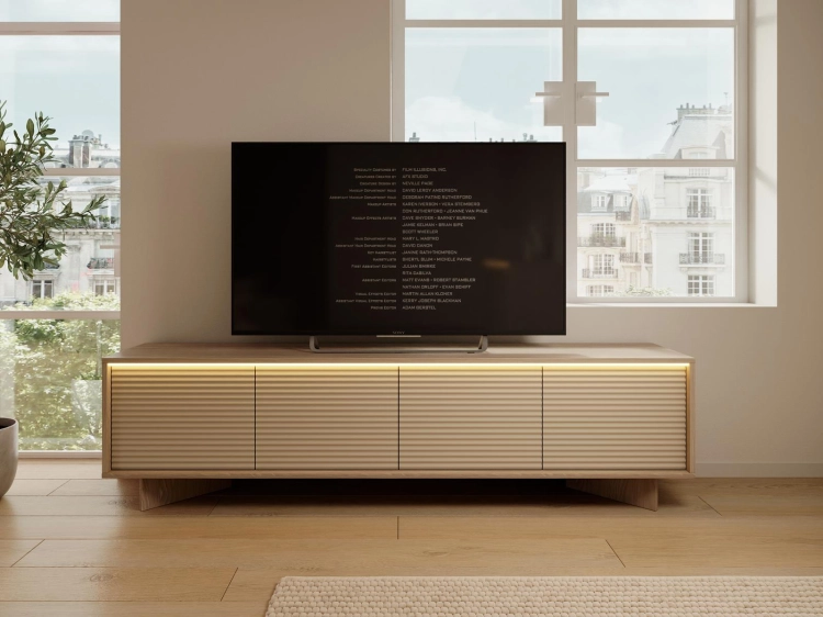 Designerska szafka pod telewizor do dużego salonu NOLI