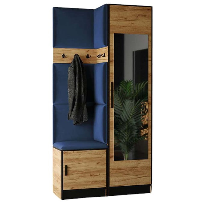 Garderoba niebieska do przedpokoju