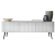 Nowoczesny stolik pod telewizor z lamelami CARLO BIAŁY