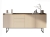 Beżowa komoda do salonu w stylu japandi LED 192cm MAUI