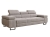 Szara sofa do salonu tapicerowana tkaniną sztruks TOSCANO