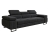Designerska grafitowa sofa trzyosobowa do salonu TOSCANO
