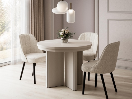 Designerski kaszmirowy stół do jadalni SELVIO