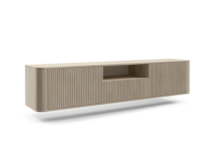 Elegancka szafka pod telewizor 200cm dąb cremona NEGRO