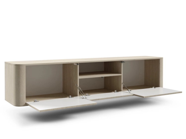 Elegancka szafka pod telewizor 200cm dąb cremona NEGRO