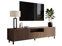 Szafka pod telewizor do dużego salonu 200cm orzech NEGRO