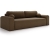 Brązowa rozkładana sofa do pokoju młodzieżowego AURA