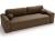 Brązowa rozkładana sofa do pokoju młodzieżowego AURA