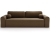 Brązowa rozkładana sofa do pokoju młodzieżowego AURA