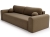 Brązowa rozkładana sofa do pokoju młodzieżowego AURA
