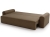 Brązowa rozkładana sofa do pokoju młodzieżowego AURA