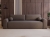 Brązowa rozkładana sofa do pokoju młodzieżowego AURA