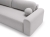 Szara sofa do salonu tkanina baranek funkcja DL AURA