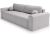 Szara sofa do salonu tkanina baranek funkcja DL AURA