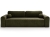 Oliwkowa sofa do salonu tkanina welur AURA