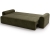 Oliwkowa sofa do salonu tkanina welur AURA