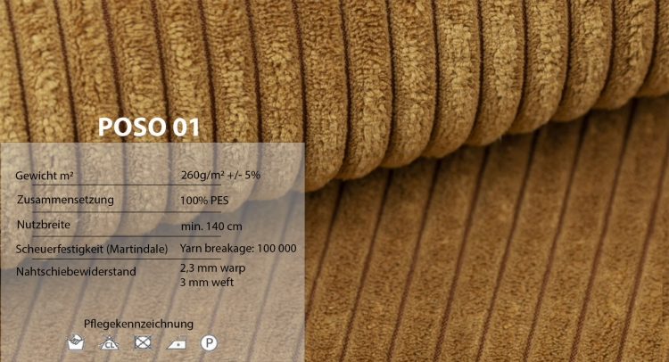 Narożnik z funkcją spania musztardowy w kształcie U MALO