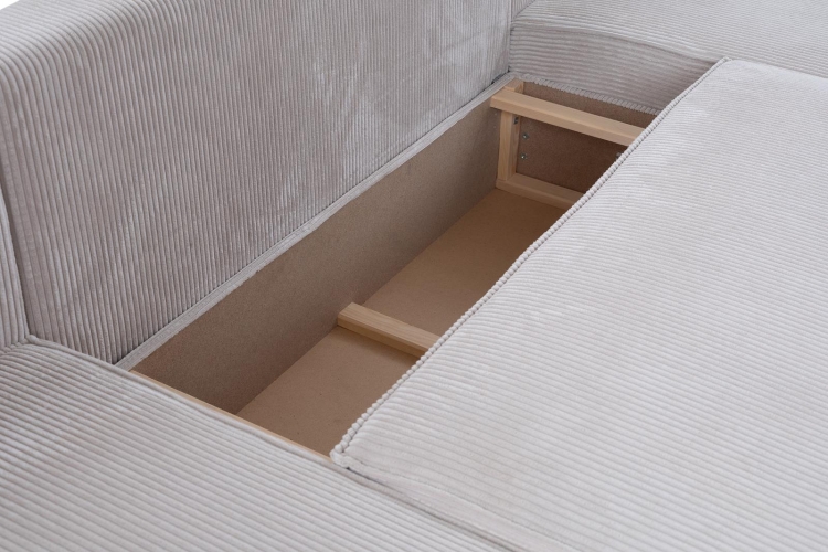 Mała sofa do salonu rozkładana MALO POMARAŃCZOWY