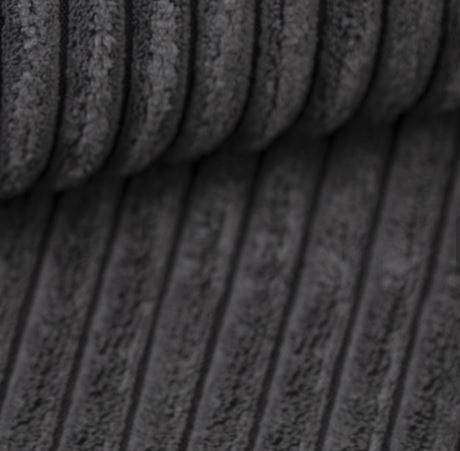 Grafitowe łóżko sztruksowe do sypialni 140x200 TULIA