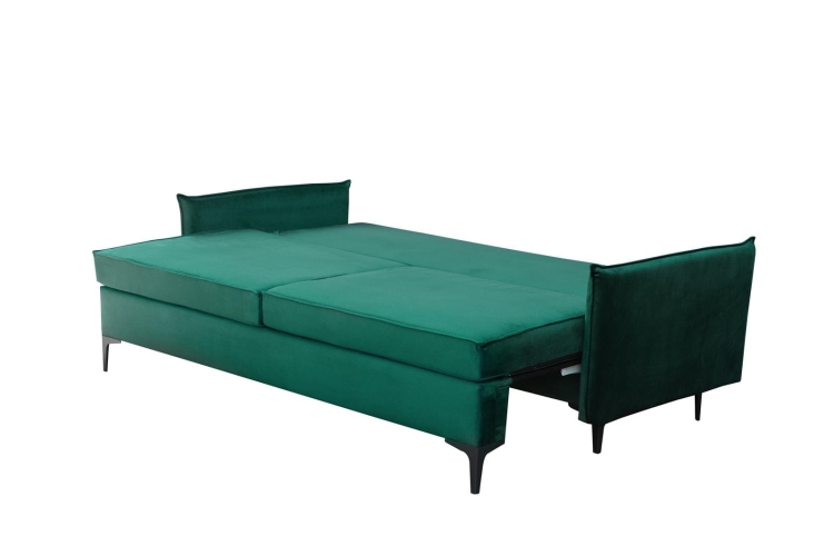 Czerwona sofa do salonu rozkładana LEO