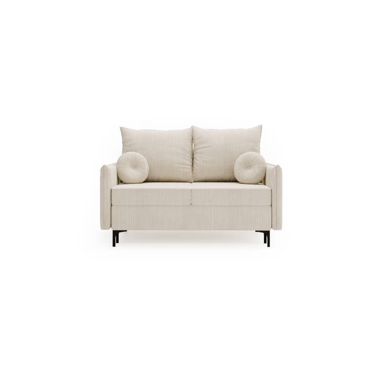 Zielona sofa rozkładana 145 cm szeroka LEO VELVET