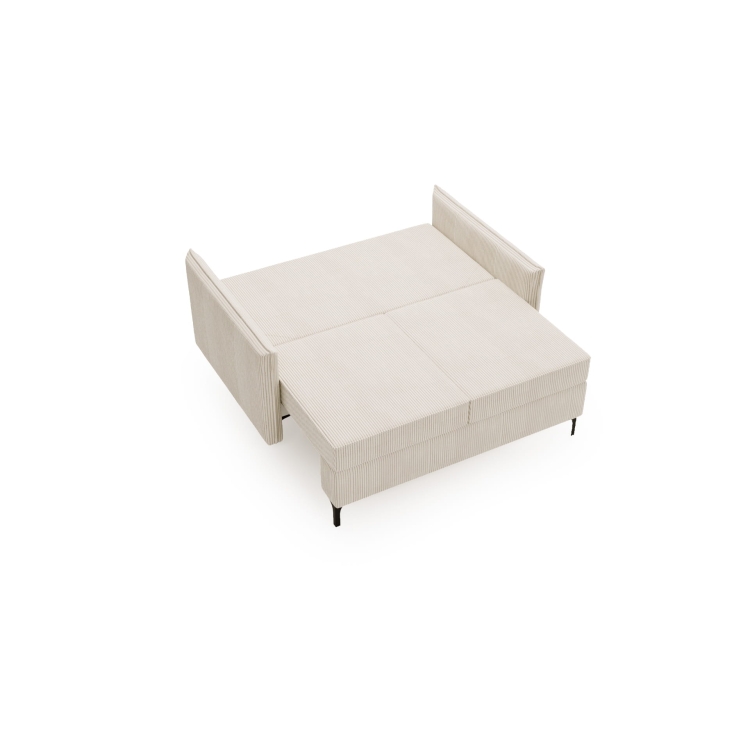 Zielona sofa rozkładana 145 cm szeroka LEO VELVET