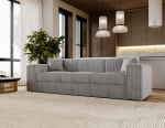 Nowoczesna sofa do salonu rozkładana 252 cm SANTO SZARA