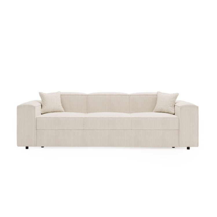 Nowoczesna sofa do salonu rozkładana 252 cm SANTO SZARA