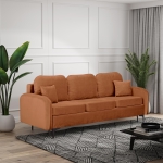 Miedziana mała sofka do pokoju młodzieżowego BELLA