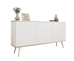  Komoda w stylu glamour do sypialni POLO BIAŁY+ZŁOTY