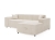 Wygodna sofa narożna z funkcją spania SANTO SZARY