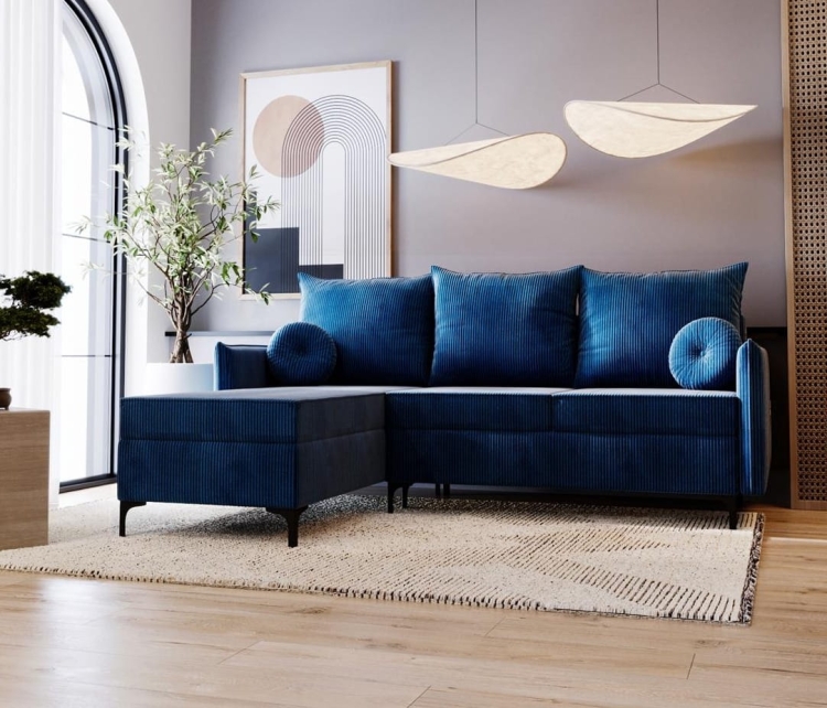 Elegancka rogówka na wysokich metalowych nóżkach LEO SZTRUKS