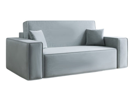 Szara sofa dwuosobowa 175 cm szeroka CARLS