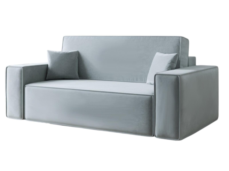Szara sofa dwuosobowa 175 cm szeroka CARLS