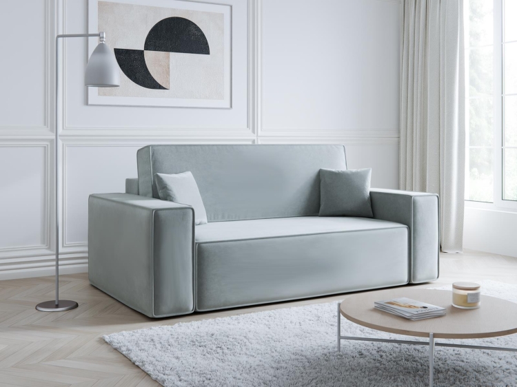Szara sofa dwuosobowa 175 cm szeroka CARLS (