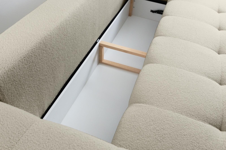 Modna kanapa bubble z funkcją spania LUI BEŻ