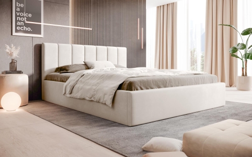 Minimalistyczne łóżko do nowoczesnej sypialni SUZ 160x200